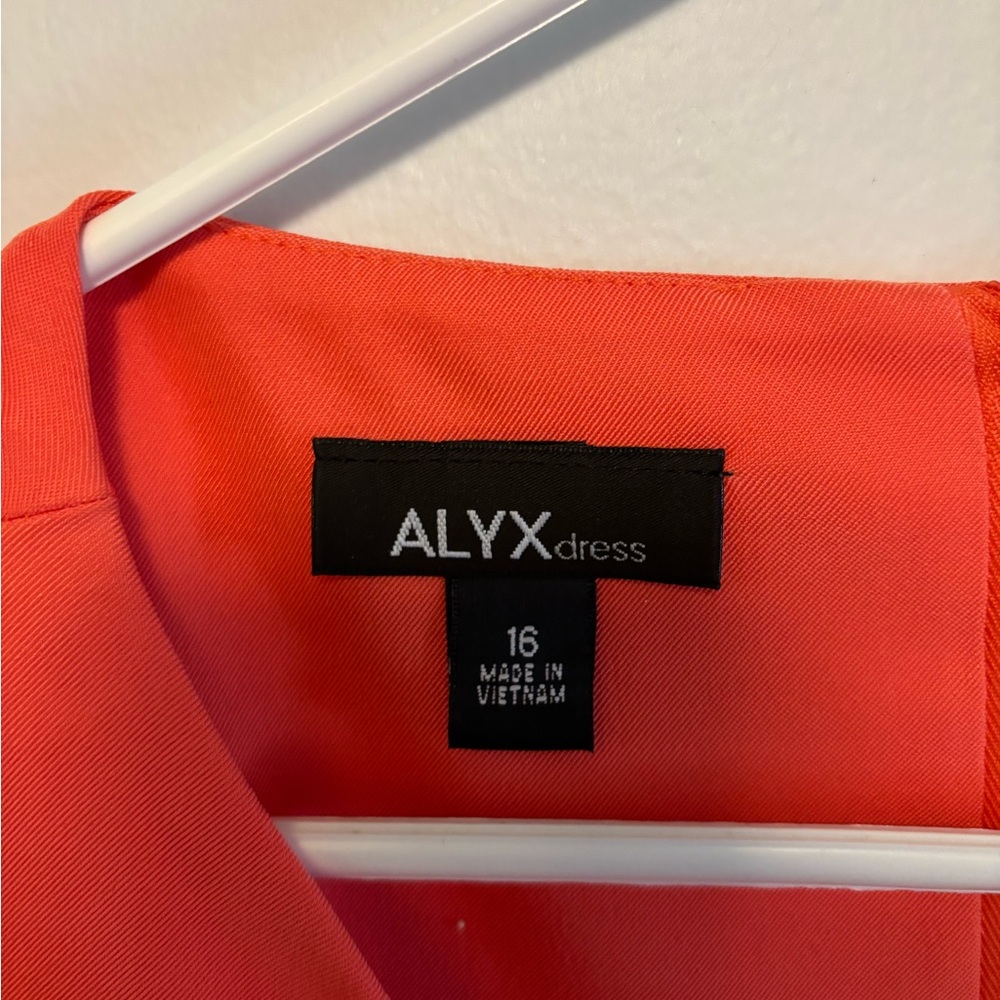 Alyx Sleeveless Bright Orange Mini Sheath Dress - Picture 2 of 2